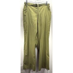 Reina Scrub Bottom Medical Uniform Olive Drawstring Pants Size M
